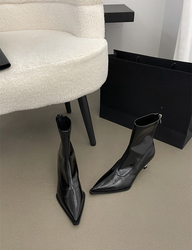 Serena Duchamp | Pointed-Toe Stiletto Ankle Boots For Women