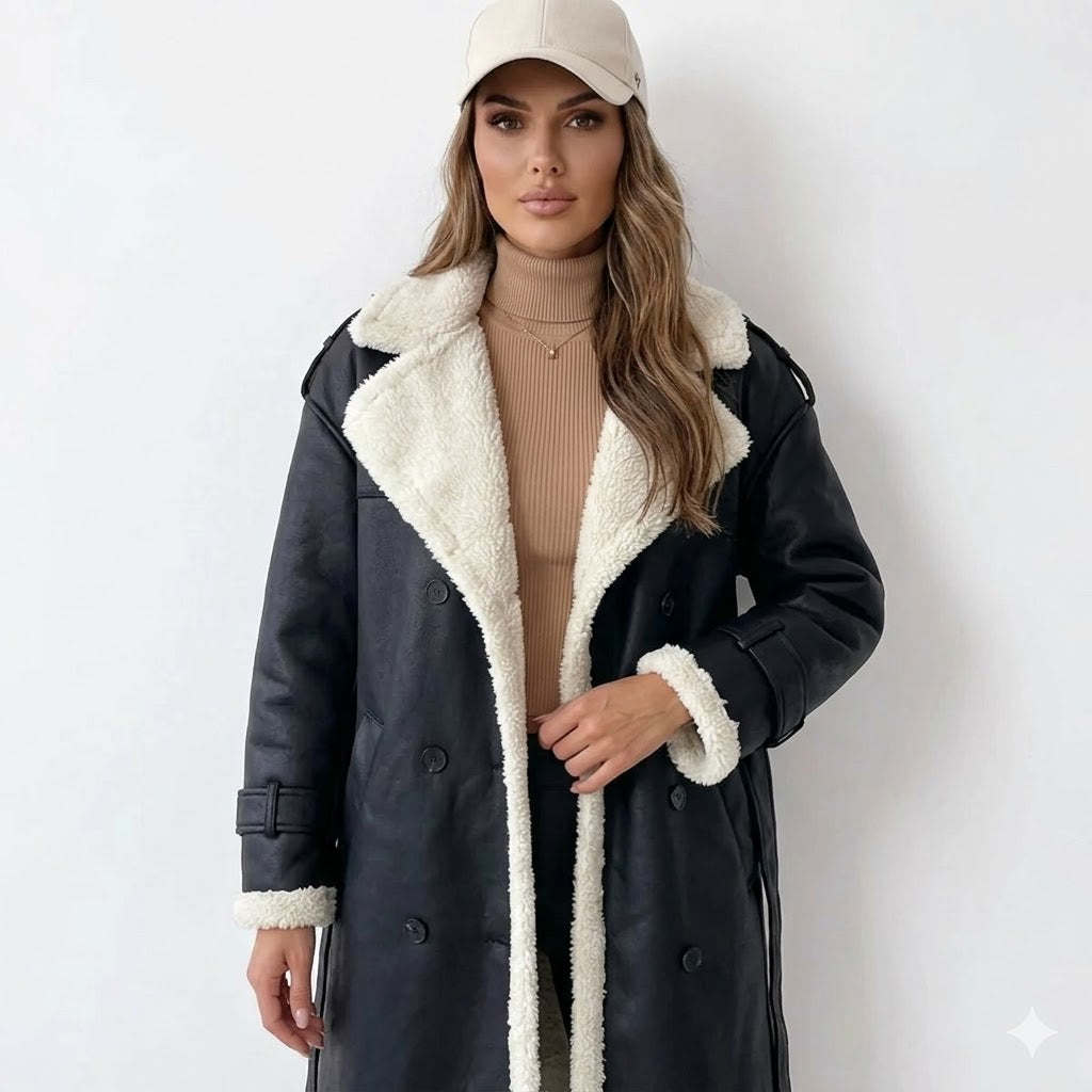 Vivienne Moreau | Luxe Shearling Winter Coat For Women