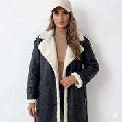 Vivienne Moreau | Luxe Shearling Winter Coat For Women