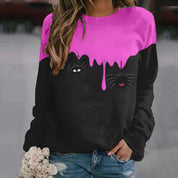 Genevieve Thibault | Halloween Print Sweater For Women