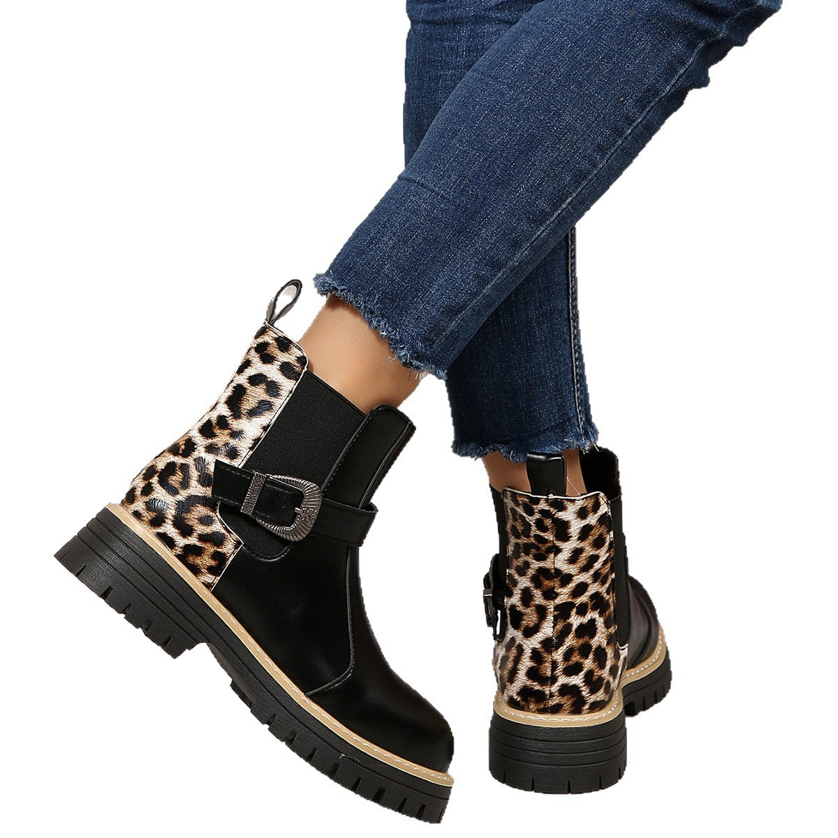 Sabine Ardennes | Leopard Print Chelsea Boots For Women