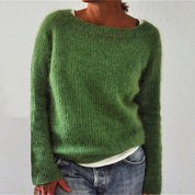 Jolie Brookwell | Classic Round Neck Knit Sweater For Women