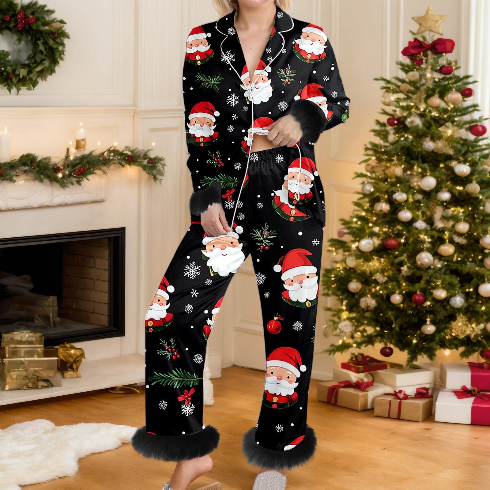 Cozy Yule | Snowman Print Christmas Pyjamas For Women