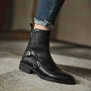 Isadora Chatelain | Buckle Strap Ankle Boots For Women