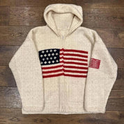 Brooke Ellsworth | American Flag Turtleneck Knit Sweater For Women