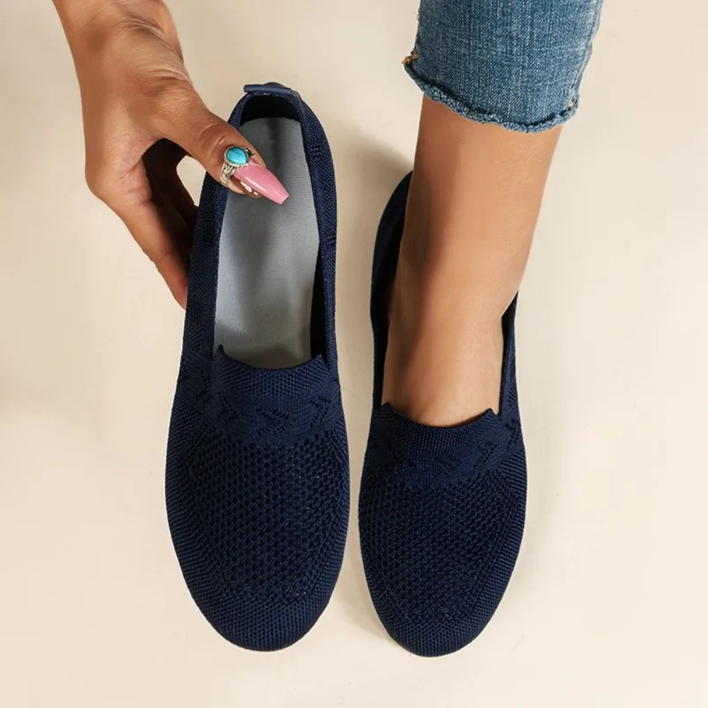 Lucien Carter | Breathable Slip-On Knit Loafers For Women