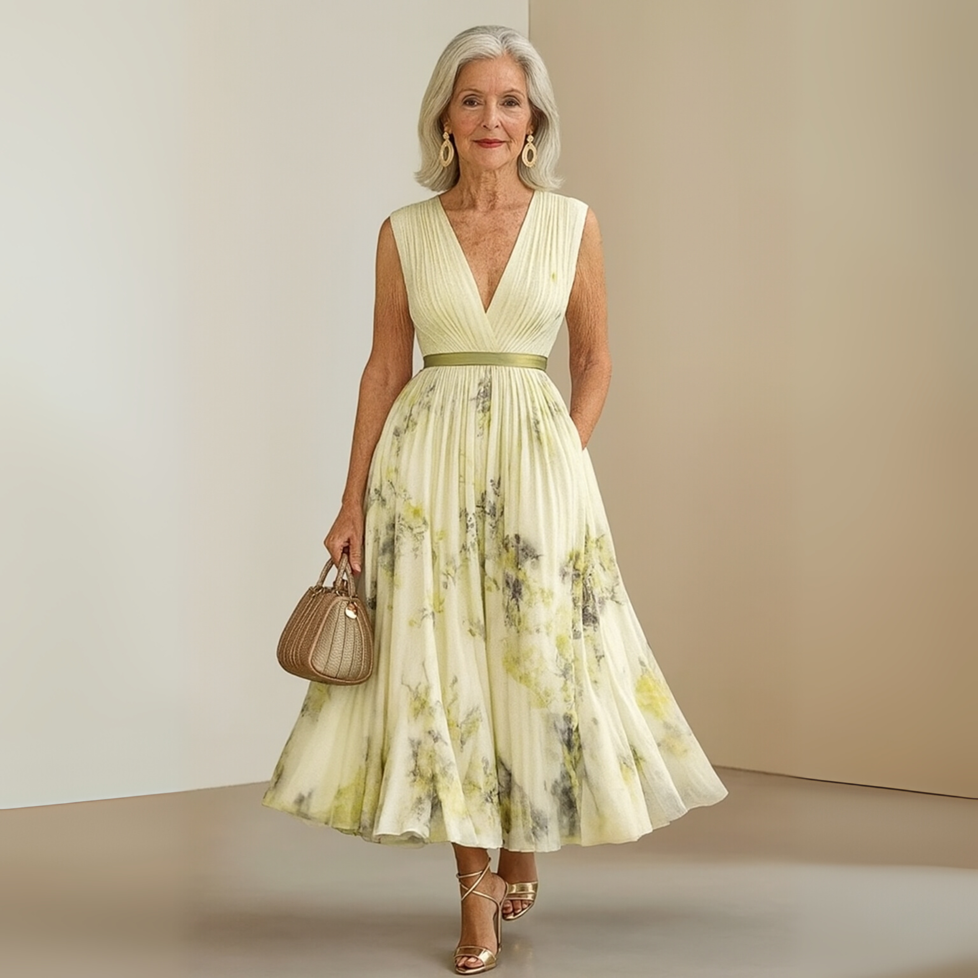 Eleonore Vanthorpe | Flowy Sleeveless Floral Maxi Dress