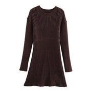 Emmeline Voss | Ribbed Knit Mini Dress For Women