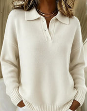 Helena Stirling | Plaid Knit Button-Up Sweater For Women