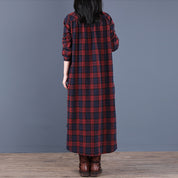 Elodie Marchand | Plaid Shirt Maxi Dress For Women