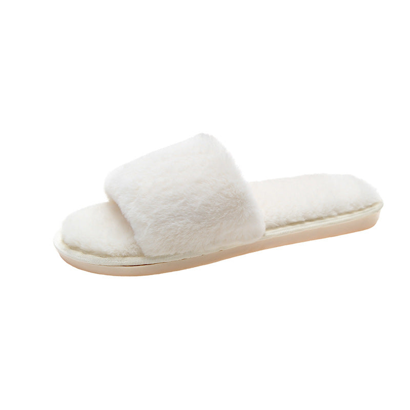 Roxie Draycroft | Fluffy Plush Slide Slippers For Women
