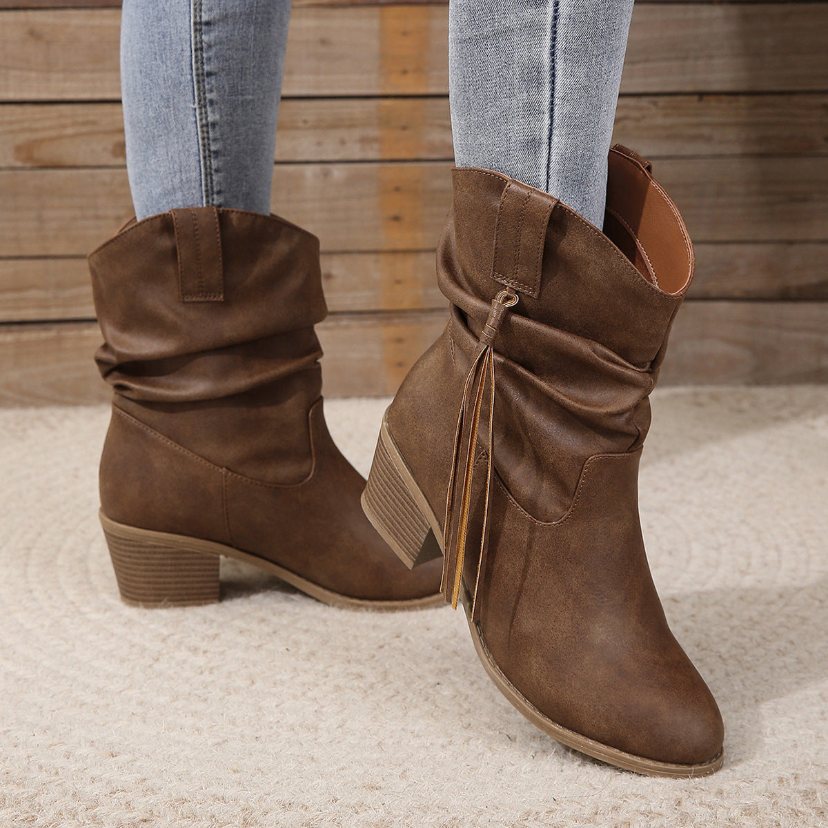 Juliette Beaumont | Tasseled Cowboy Boots For Women