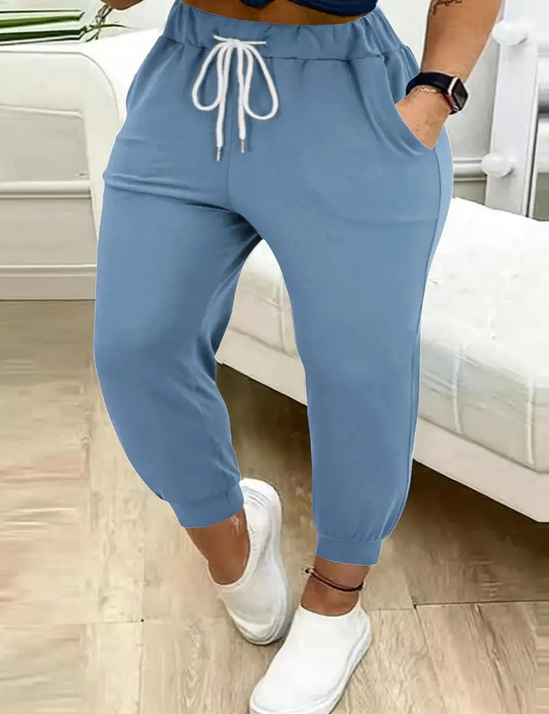 Isadora Lefevre | High-Waisted Lace-Up Jogger Trousers For Women