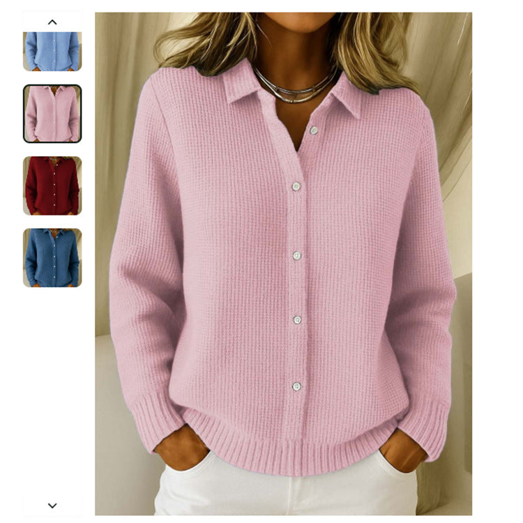 Claire Belmont | Button-Up Knit Cardigan Sweater For Women Long Sleeve