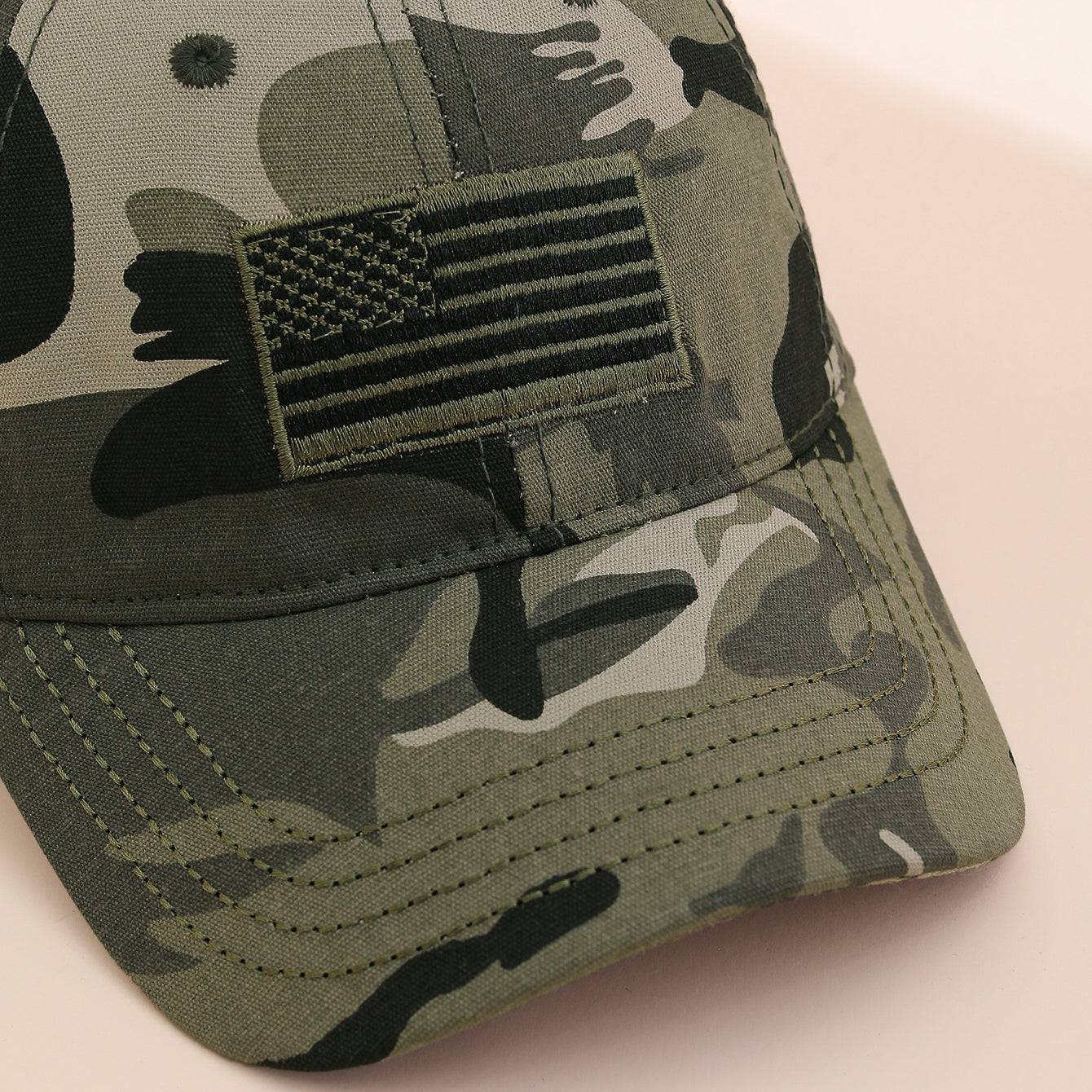 Colette Granville | Black Embroidered Flag Veterans Day Baseball Cap Unisex