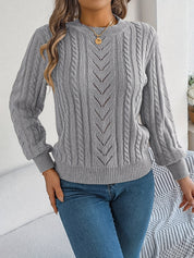Camilla Winterbourne | Cable-Knit Textured Sweater For Women