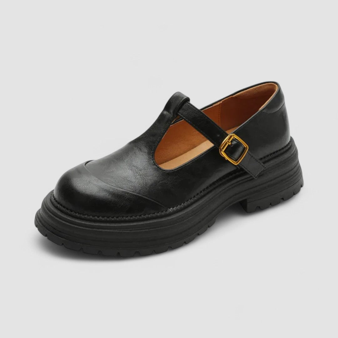 Persephone Whitmore | Orthopedic Brown Mary Jane Flats