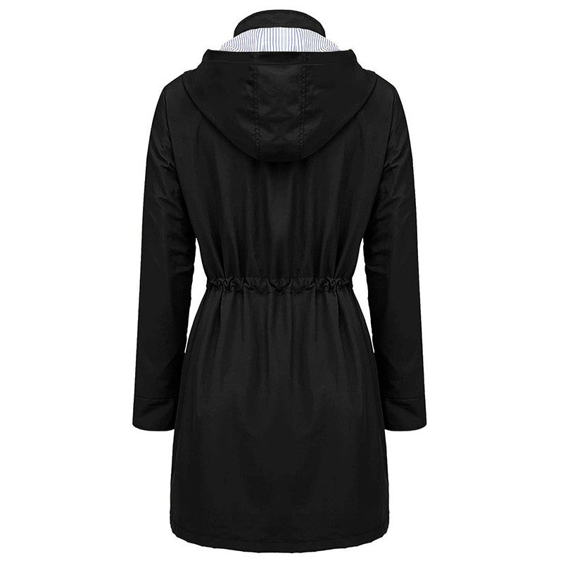 Daphne Winslow | Women's Hooded Windbreaker Raincoat
