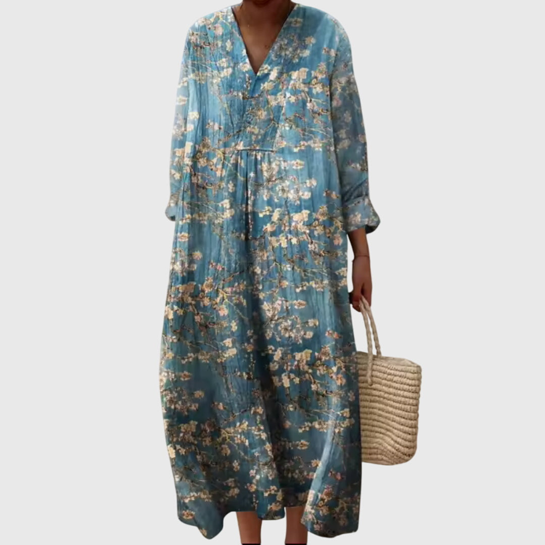 Beatrix Colombe | Colorblock Patchwork Stripe Maxi Dress