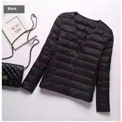 Hollis Brookhaven | Cream Lightweight Collarless Puffer For Women