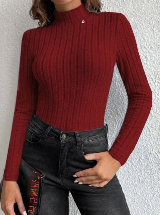 Anaelle Sorbier | Ribbed Half Turtleneck Sweater For Women