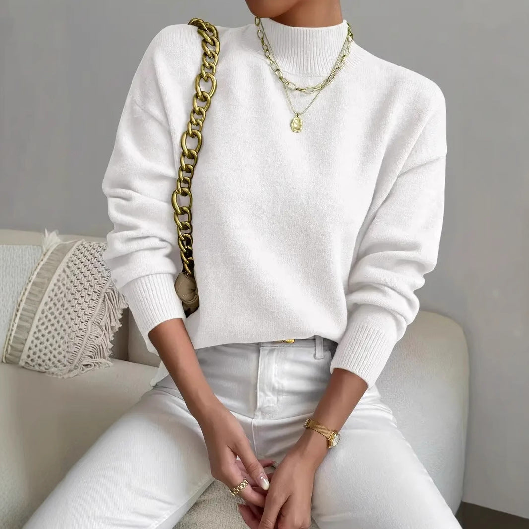 Elouise Cavanagh | Mock Neck Knit Sweater For Women