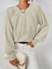 Fabienne Cortland | Cable-Knit Round-Neck Sweater For Women
