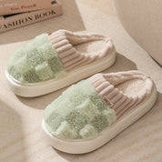 Colette Winbourne | Plaid Plush House Slippers For Women