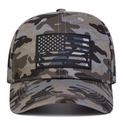 Genevieve Montclair | Black Flag Print Veterans Day Mesh Baseball Cap Unisex