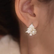 Antonella Ferrand | Rhinestone Christmas Tree Stud Earrings