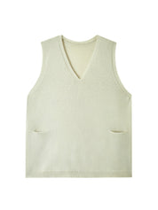 Selina Vasseur | Longline Sweater Vest With Pockets For Women