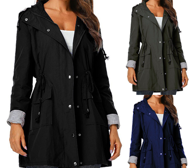 Daphne Winslow | Women's Hooded Windbreaker Raincoat