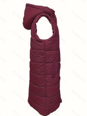 Brielle Ashworth | Longline Hooded Puffer Vest For Women