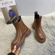 Aurore Delatour | Leather Chelsea Boots With Elastic Panel For Women