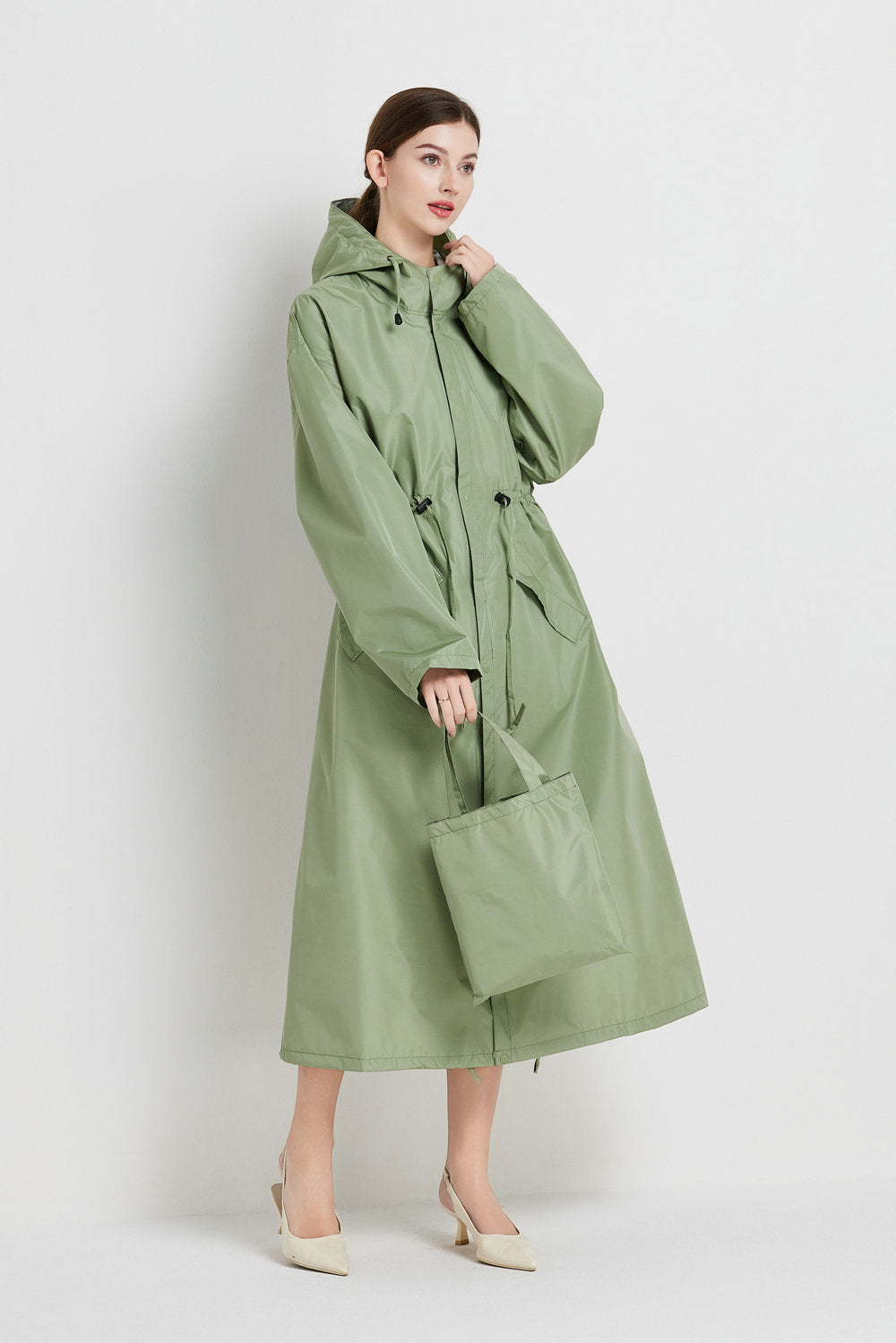 Eloise Marchmont | Women's Hooded Raincoat Trench Coat