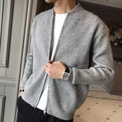 Jett Salton | Knit Bomber Zip-Up Cardigan Jacket For Men