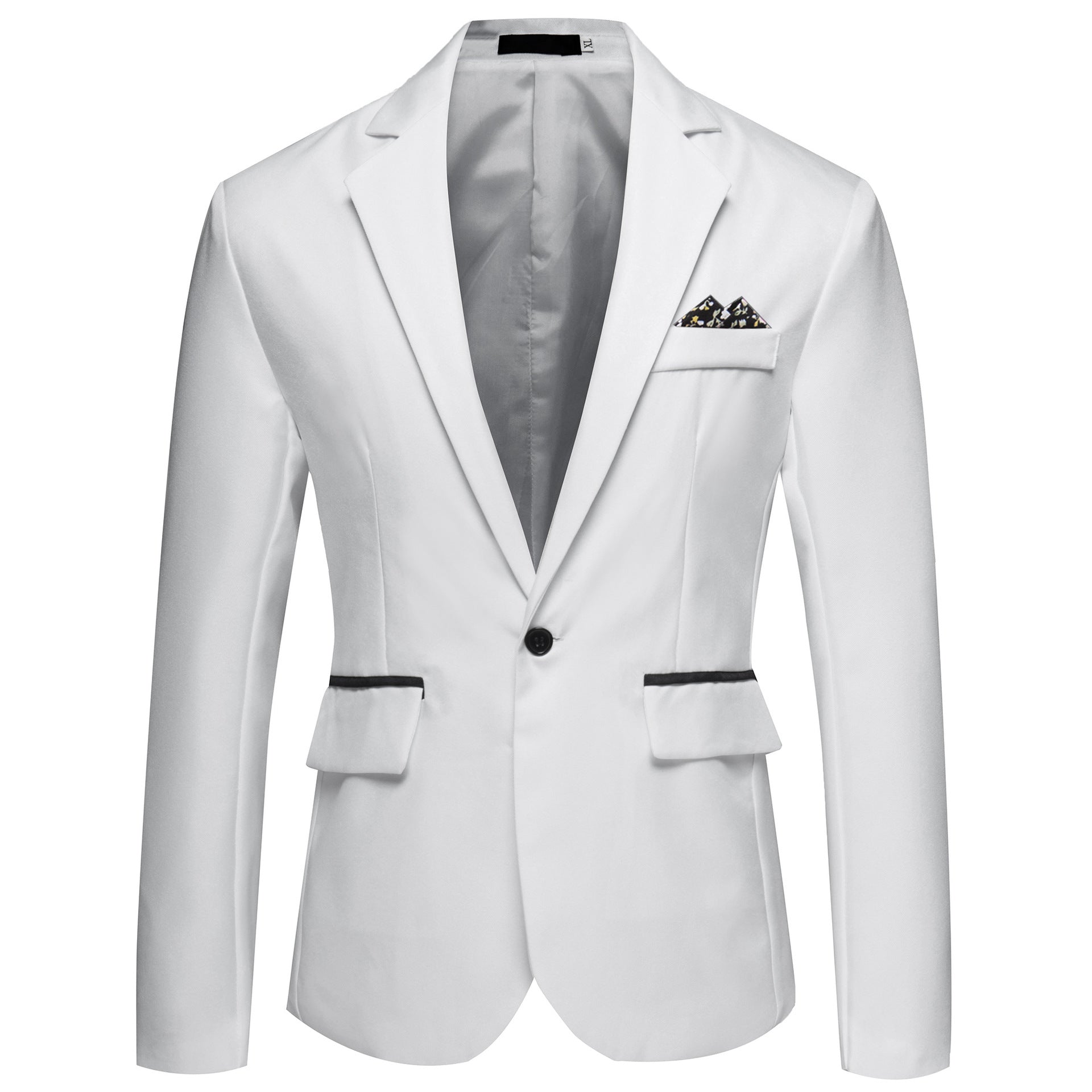 Finn Saxford | One-Button Blazer With Pocket Square For Men