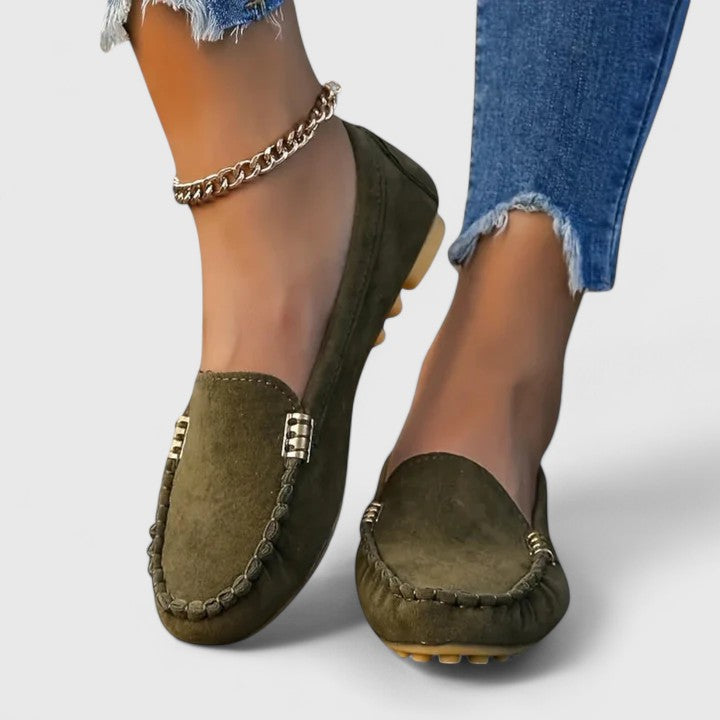 Sylvana Kensington | Teal Suede Orthopedic Loafer