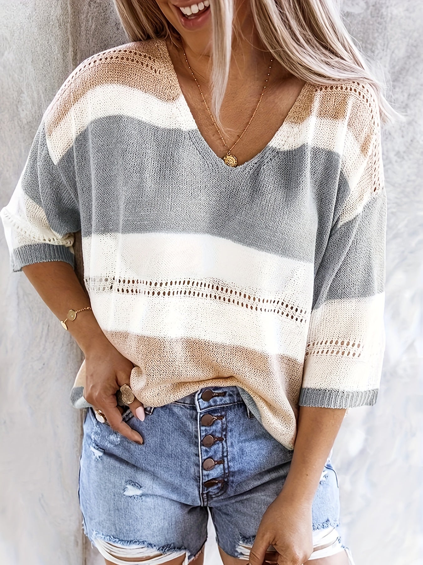 Anouk Deveraux | Relaxed V-Neck Sweater For Women
