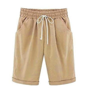 Diane Wentmore | Casual Loose-Fit Cotton Capri Shorts For Women