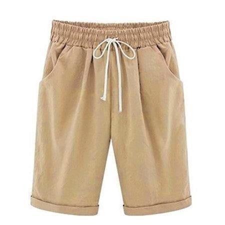 Diane Wentmore | Casual Loose-Fit Cotton Capri Shorts For Women