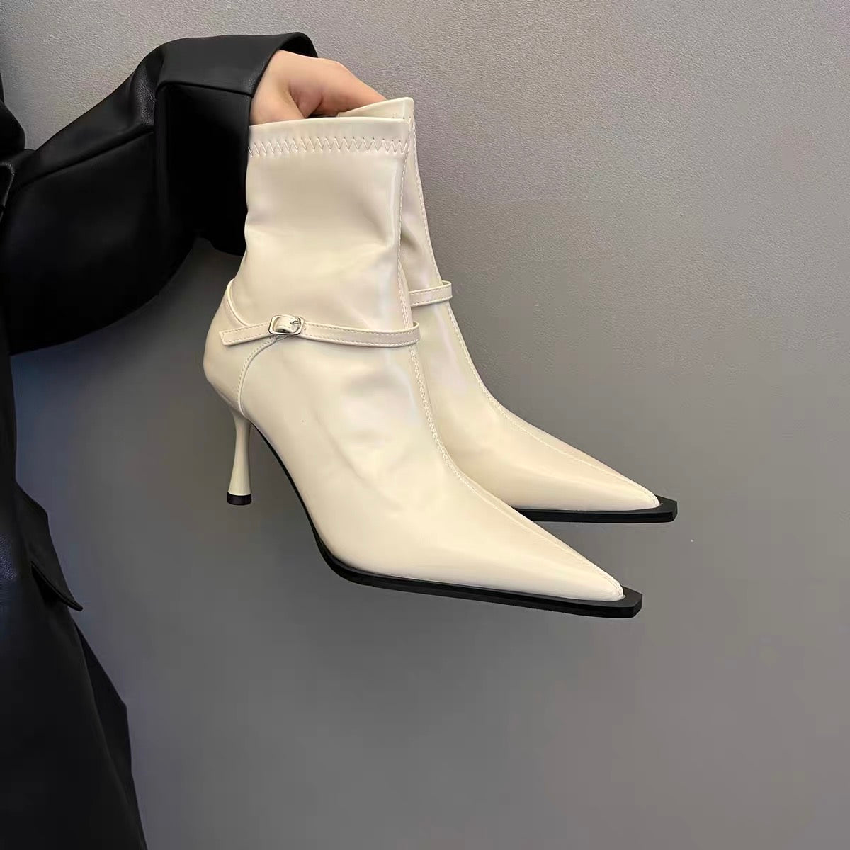 Talia Voss | Buckle Stiletto Ankle Boots For Women