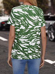 Cassidy Fontaine | American Flag Print T-Shirt For Women