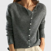 Vera Castellucci | Asymmetric Button Cardigan For Women