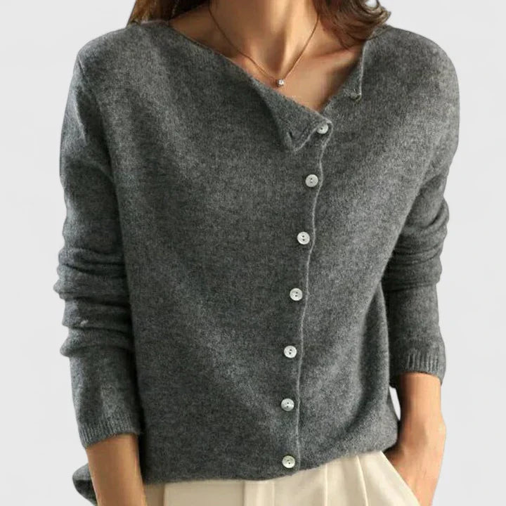 Vera Castellucci | Asymmetric Button Cardigan For Women