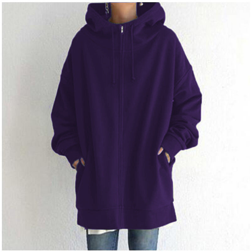 Solene Girard | Zip-Up Fleece Hoodie For Women