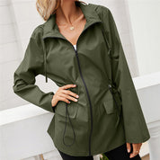 Claudette Beausoleil | Hooded Windbreaker Rain Jacket For Women