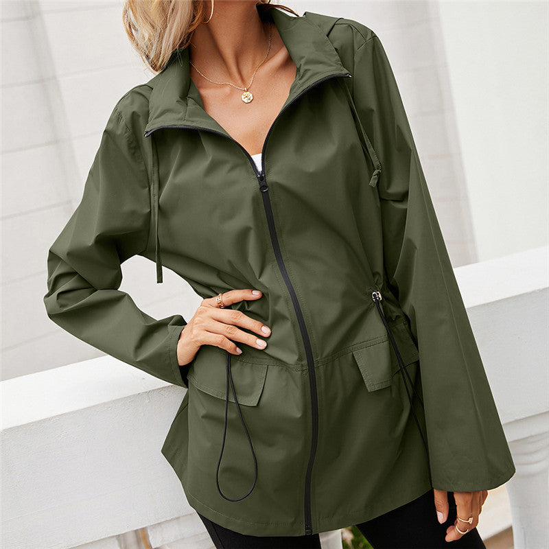 Claudette Beausoleil | Hooded Windbreaker Rain Jacket For Women