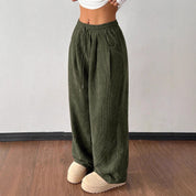 Selene Aubertin | Corduroy Wide-Leg Pants For Women