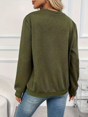 Priscilla Landry | Asymmetrical Button-Front Sweatshirt For Women